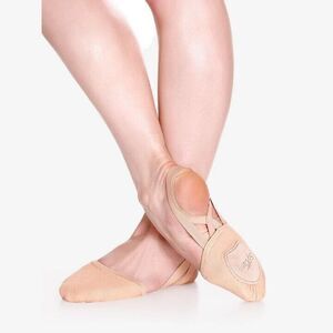 So Danca Womens Malibu BA41 Stretch Canvas Half Sole Shoes Size L Sand Dance NEW